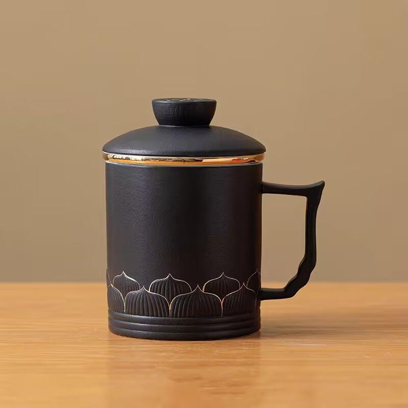 

Dunhuang Merchandise Ailian Said Teacup With Lid For Sending Leaders, Older s Older s Day Gifts, Business Suveniers 360ml