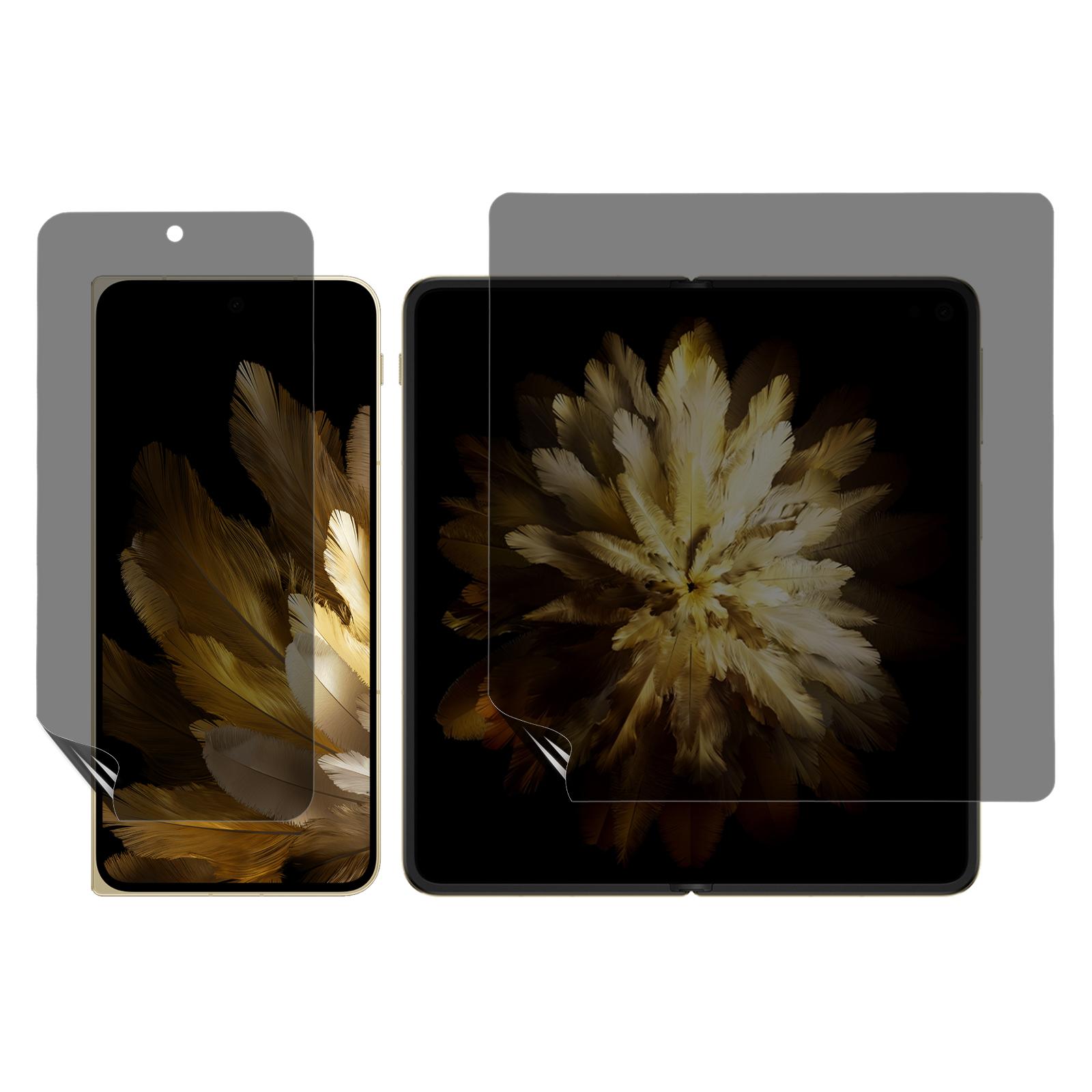 

For Oppo Find N3 5G Anti-Spy Screen Protector PET Matte Front and Back Screen Film A