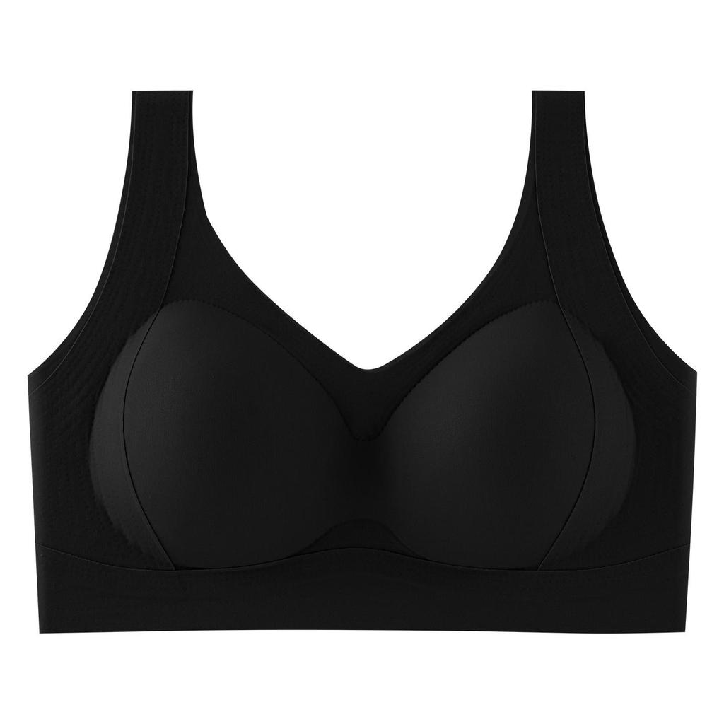Women's Wire-Free Push-Up Bra: Seamless, Shockproof, Vest-Style for Small Breasts
