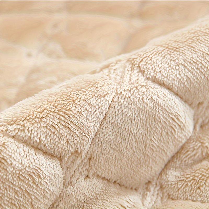 Plyšový flanelový kostkovaný potah na polštář na pohovku - Silný, měkký, minimalistický design