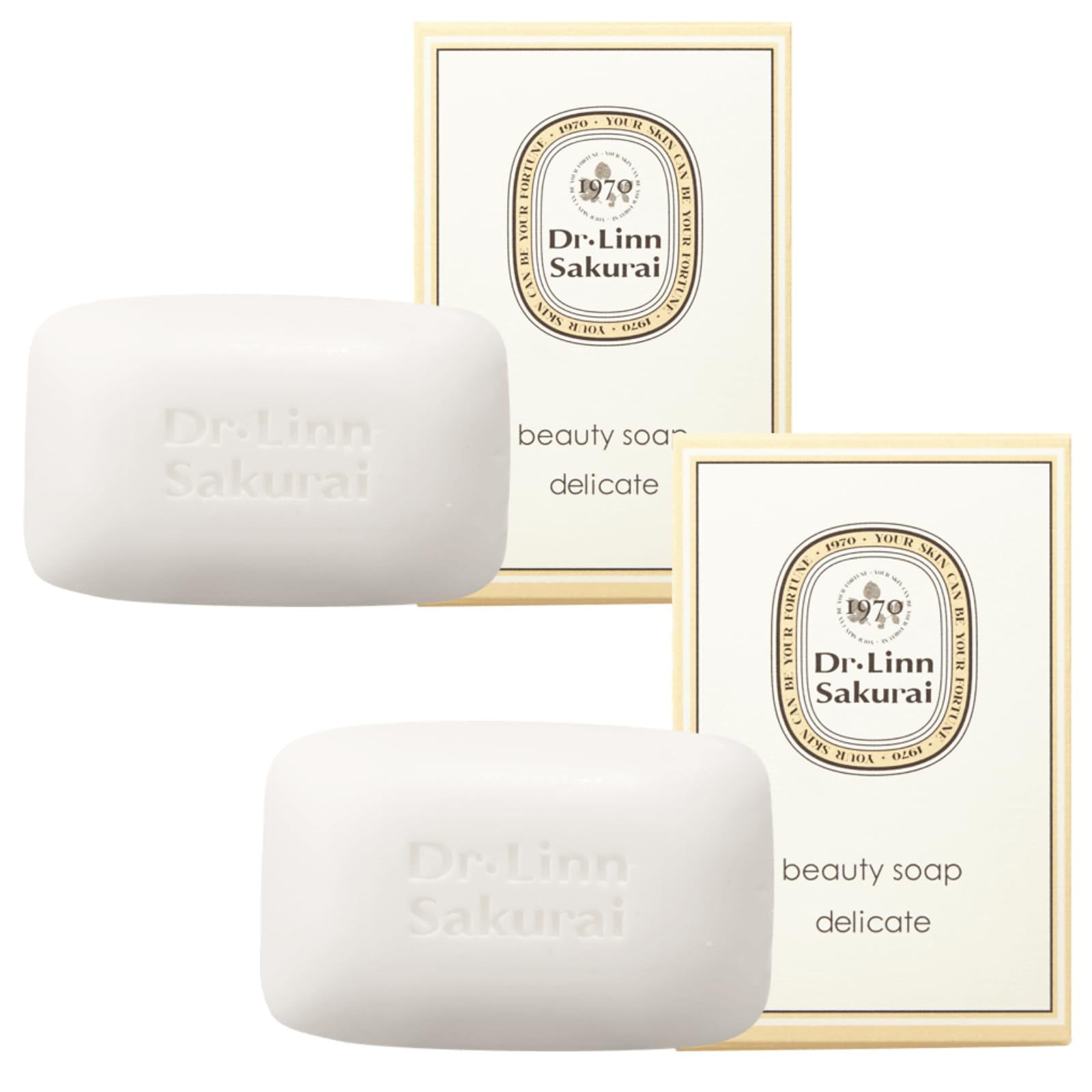 

Набор из 2 очищающих мыл для лица Rin Sakurai Beauty Soap Delicate Dr.. (90г)