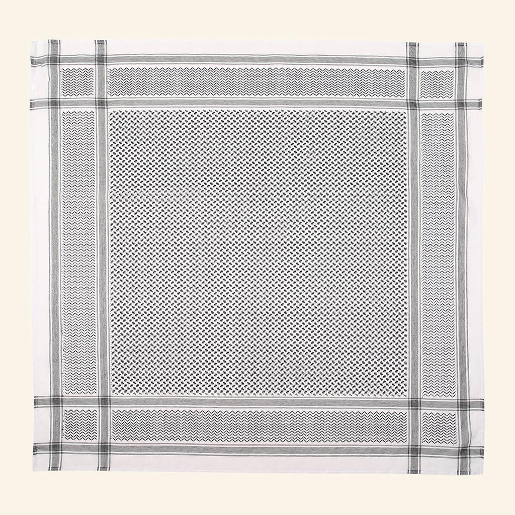 Arab Plain Hijab Scarf Thin Breathable Turban Keffiyeh Middle East Man Square Scarf Soft Polyster Bandana Headband Muslim Veil