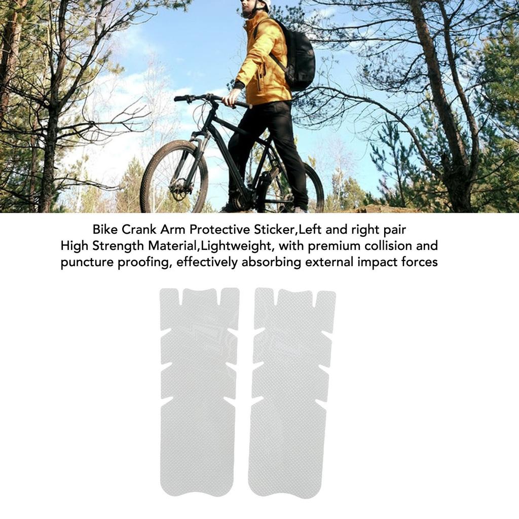 1 Pair Bike Crank Arm Protective Sticker Left and Right Anti Collision Scratch Wear Bike Crank Arm Protector Type 2