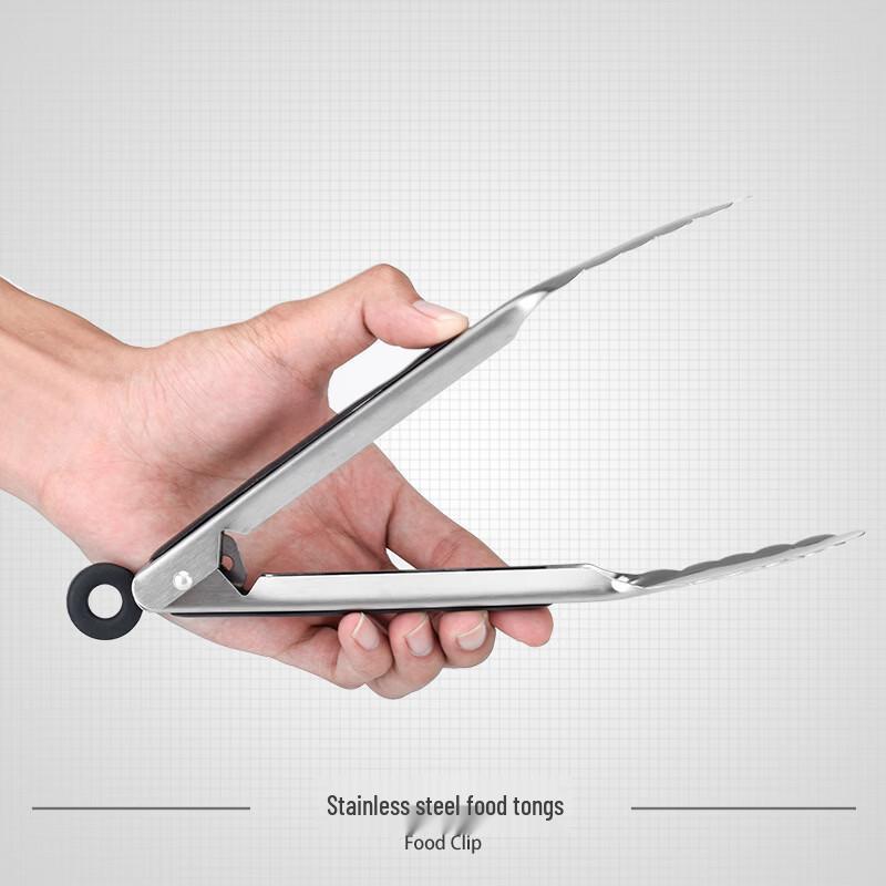 Ruhan Stainless Steel Silicone Food Tongs