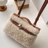 Bag Ladies Premium Retro Wool Lamb Handheld Box Bag Niche Design Shoulder Crossbody Bag