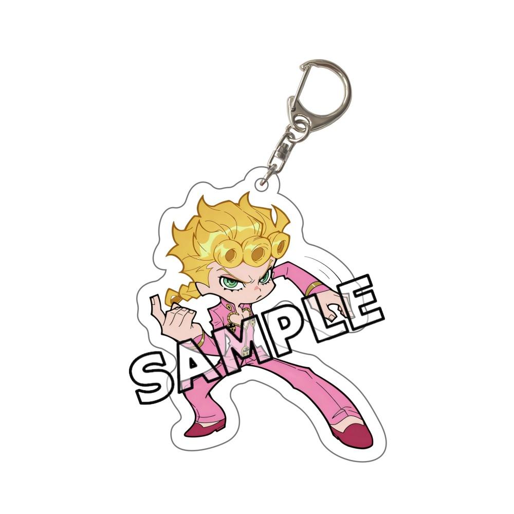 2026 New JoJo Bizarre Adventure Chibi Acrylic Keychain JJBA Jotaro Giorno Jolyne Dio Josuke Bruno Keyring Kawaii Anime Bag Gift