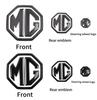 3Pcs Car Logo Front Hood Emblems Rear Boot Badge Steering wheel logo decoration For Morris Garages MG 3 5 6 7 HS ZS GS Hector TF