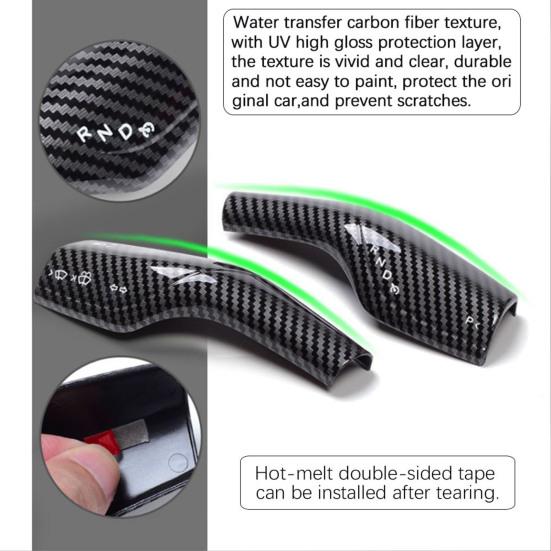 

Рычаг рулевого колеса, рычаг переключения передач, самоклеящаяся накладка, накладка на крышку стеклоочистителя для модели Tesla