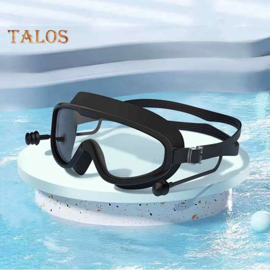 Adults Swim Goggles Anti-Fog Large Frame Pool Goggles High-Definition Wide View Swimming Glasses for Men Women