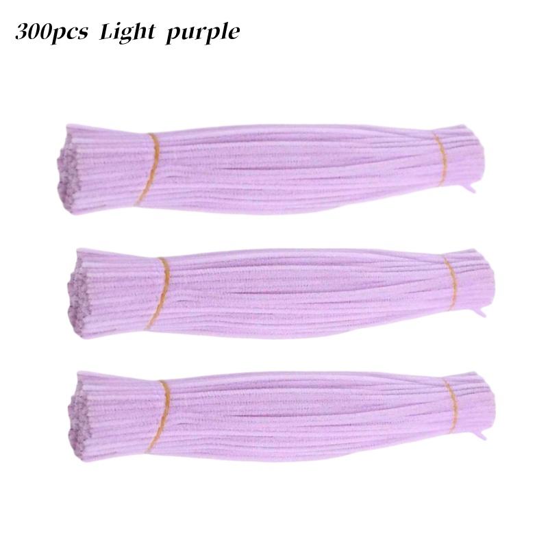 300 Pieces 21 Light Colors Pipe Cleaners Craft Supplies Chenille Stem Pipe Cleaners Bulk for Kids Creative DIY Project
