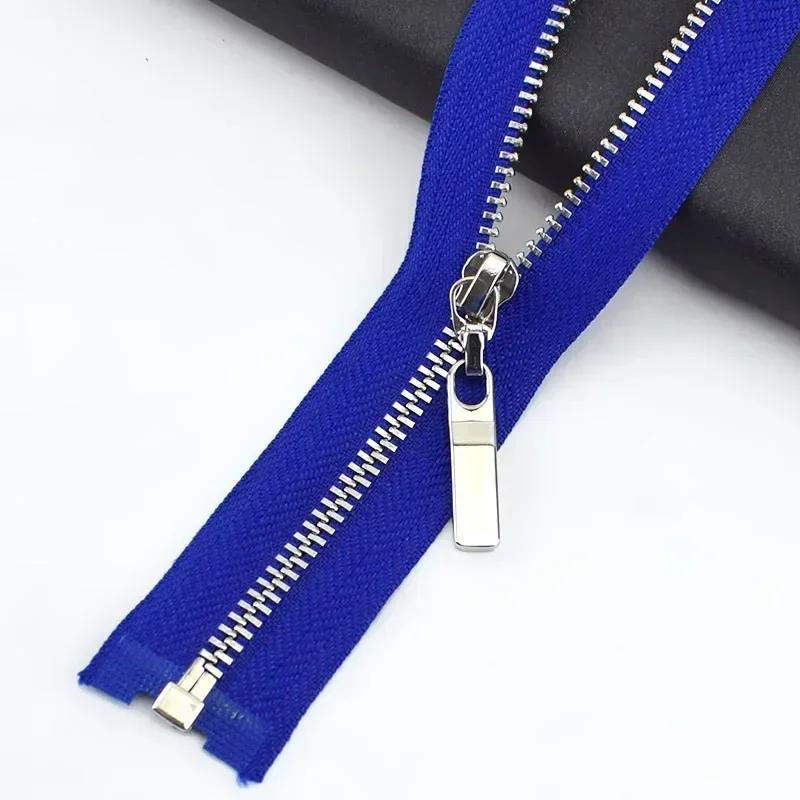 2/5Pcs 3# 40-70cm Open-end Metal Zippers for Sewing Jacket Coat Zipper Tapes Clothes Tent Zip Repair Kit DIY Garment Accessories