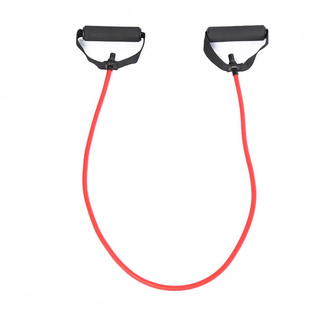 5 Levels Resistance Pull Rope Elastic Monochrome Yoga Pull Rope Multifunctional with Handles Fitness Resistance Rope Exercise