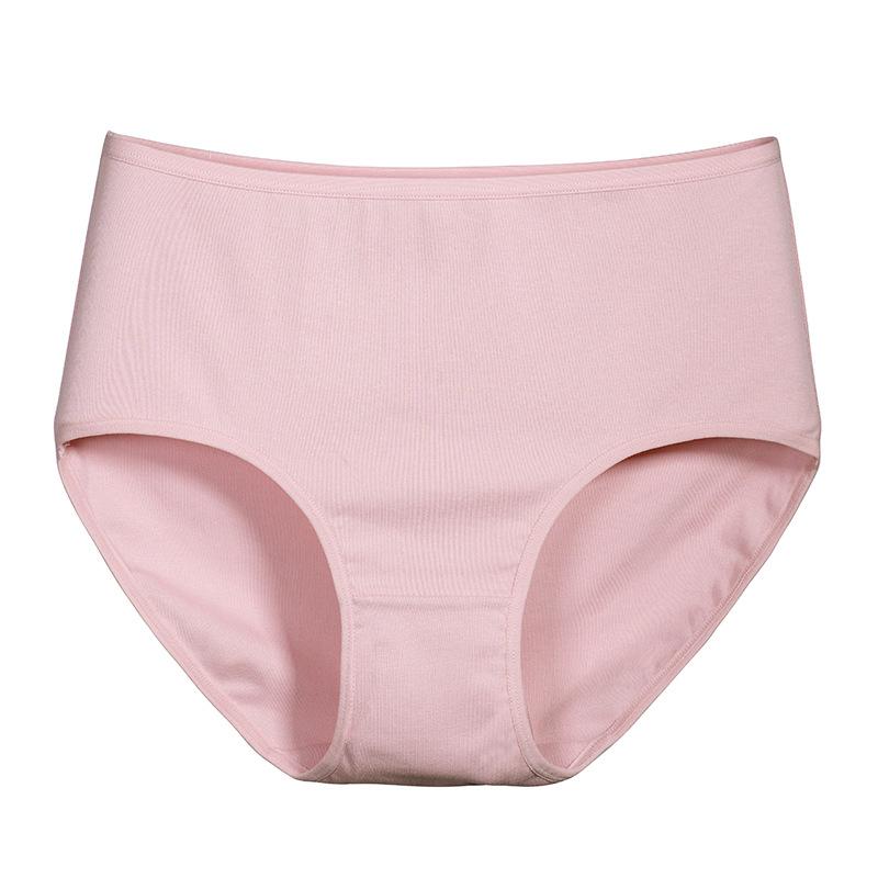 Women's Plus Size Cotton High Waisted Stretch Crotch Panties