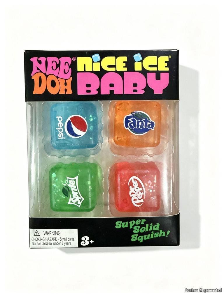 Cube de Glace Squishy Décompression Chaud Vendu Transfrontalier pour Soulager le Stress