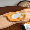Tabby Cat Creative Ginger Cat Plate Exquisite Ceramic Kitty Jewelry Tray Cute Cartoon Bread Dessert Plate Restaurant