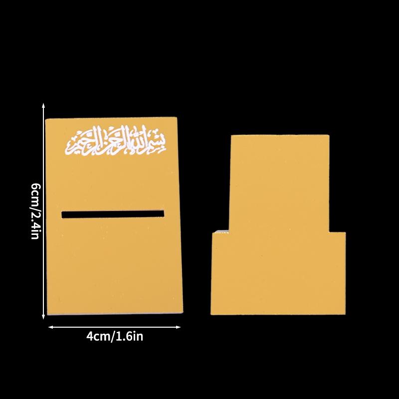 

Мусульманский Ramadan Стойка Держатель Украшение Eid Mubarak Ramadan Акриловый Календарь Стенд Держатель Настольное Украшение Дисплейная стойка для календаря
