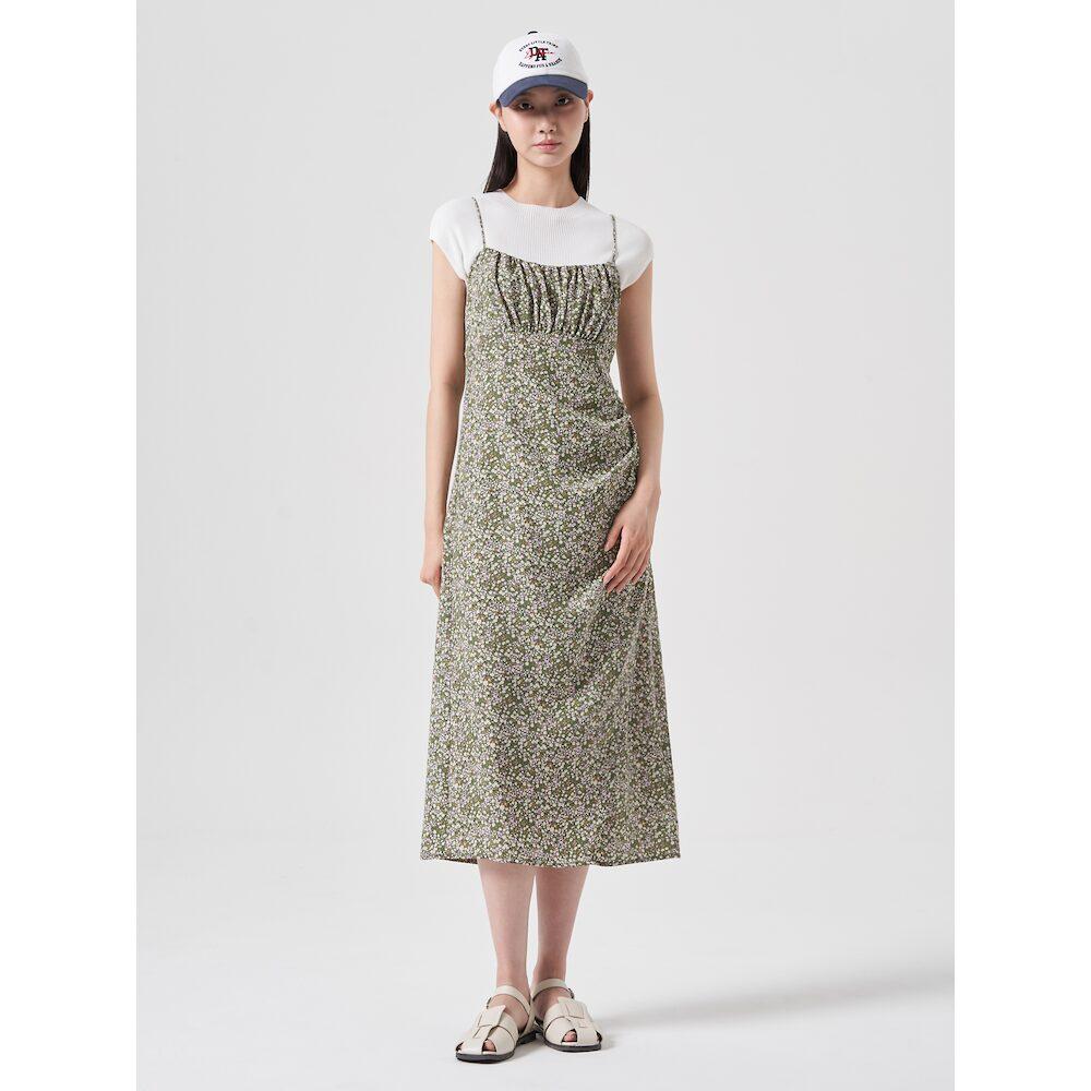 8SECONDS Floral Pattern Dress Khaki (354771Mq8H)