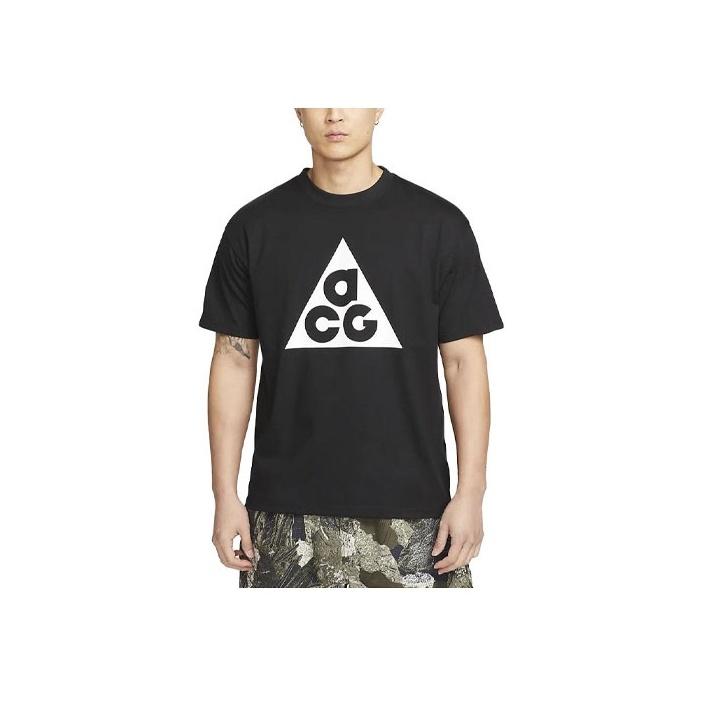 Nike ACG Logo Print Loose Short Sleeve T-Shirt Men Tops Black DJ3645-010