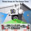 LS VISION Telecamera di Sorveglianza WiFi 6K Protezione di Sicurezza Triplo Schermo CCTV Tracciamento Automatico Impermeabile Yoosee PTZ IP Camera Esterno 12MP HD