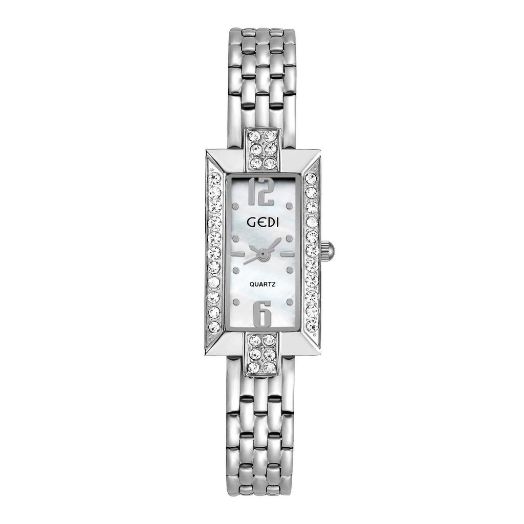 Gypsy Square Alloy Steel Belt Fashionable Waterproof Quartz Watch
