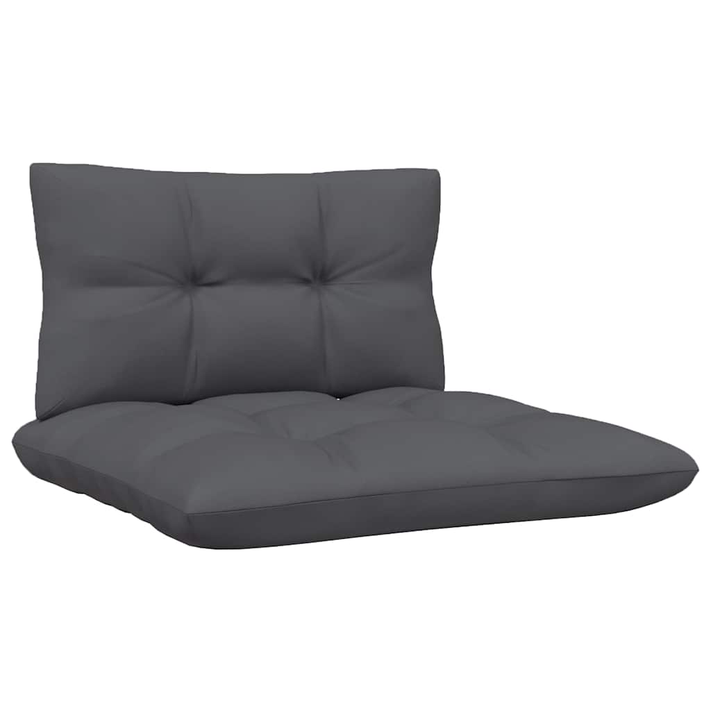 vidaXL 4-part. Garden Lounge Set with Anthracite Cushions Pine Wood