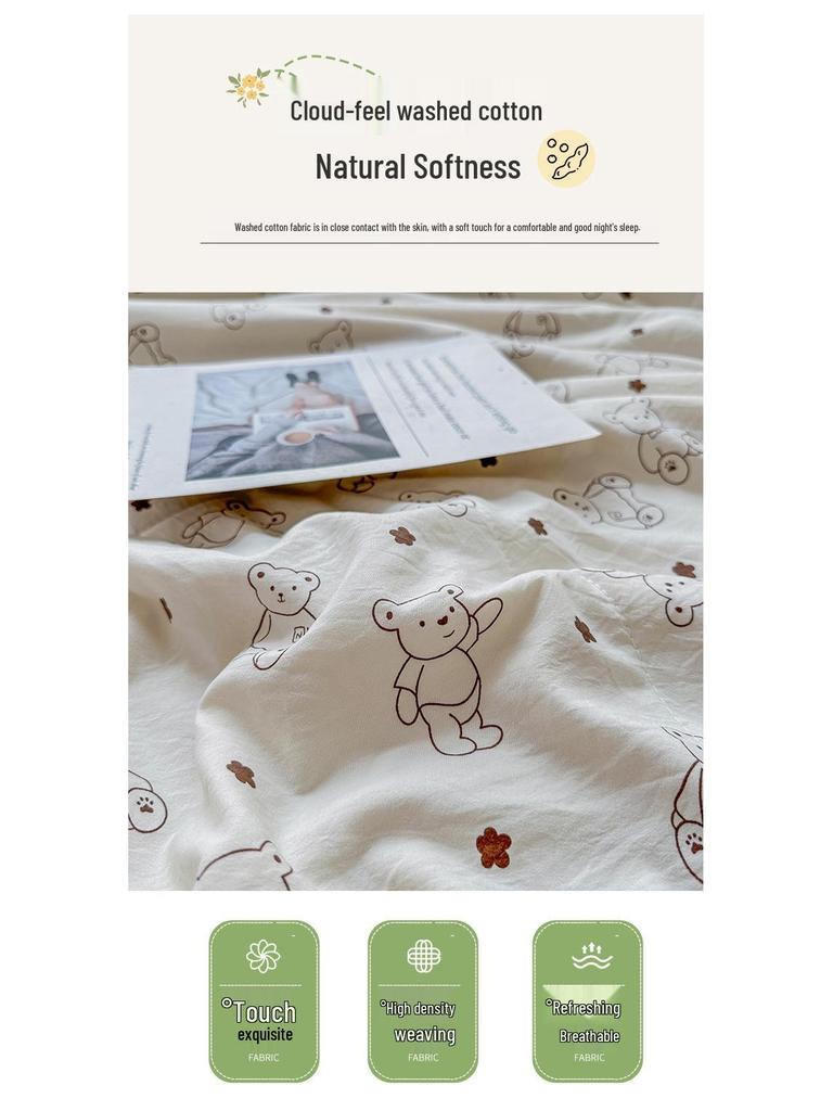 Double Layer Gauze Summer Quilt: Soft, Machine Washable, Class A for Mother and Baby