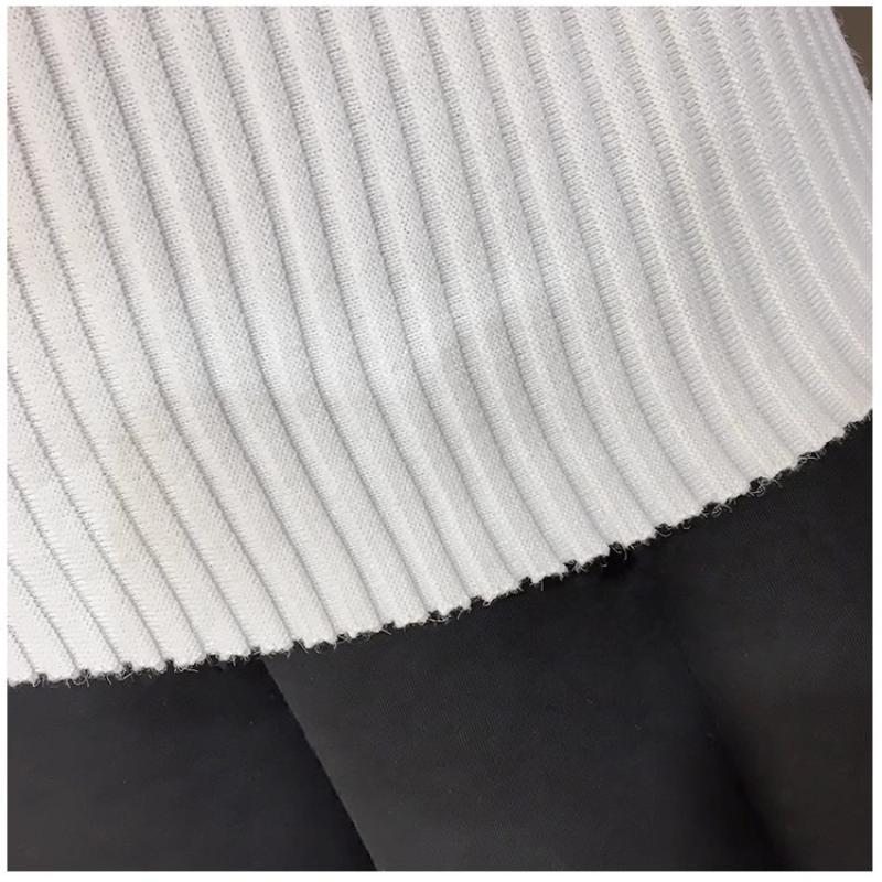 Women Slim Sweaters Autumn Turtleneck Long-sleeve Knitted Outwear Stripes Pullovers