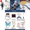 Genshin Impact Shenhe Cosplay Costume Set High Quality Full Size Women's Bodysuit For Role Play Fun