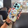 Graffiti Anti-dust Phone Case For ZTE Blade A75 4G/Z2359 TPU Couple Anti-knock Cartoon Protective Silicone Cute Durable