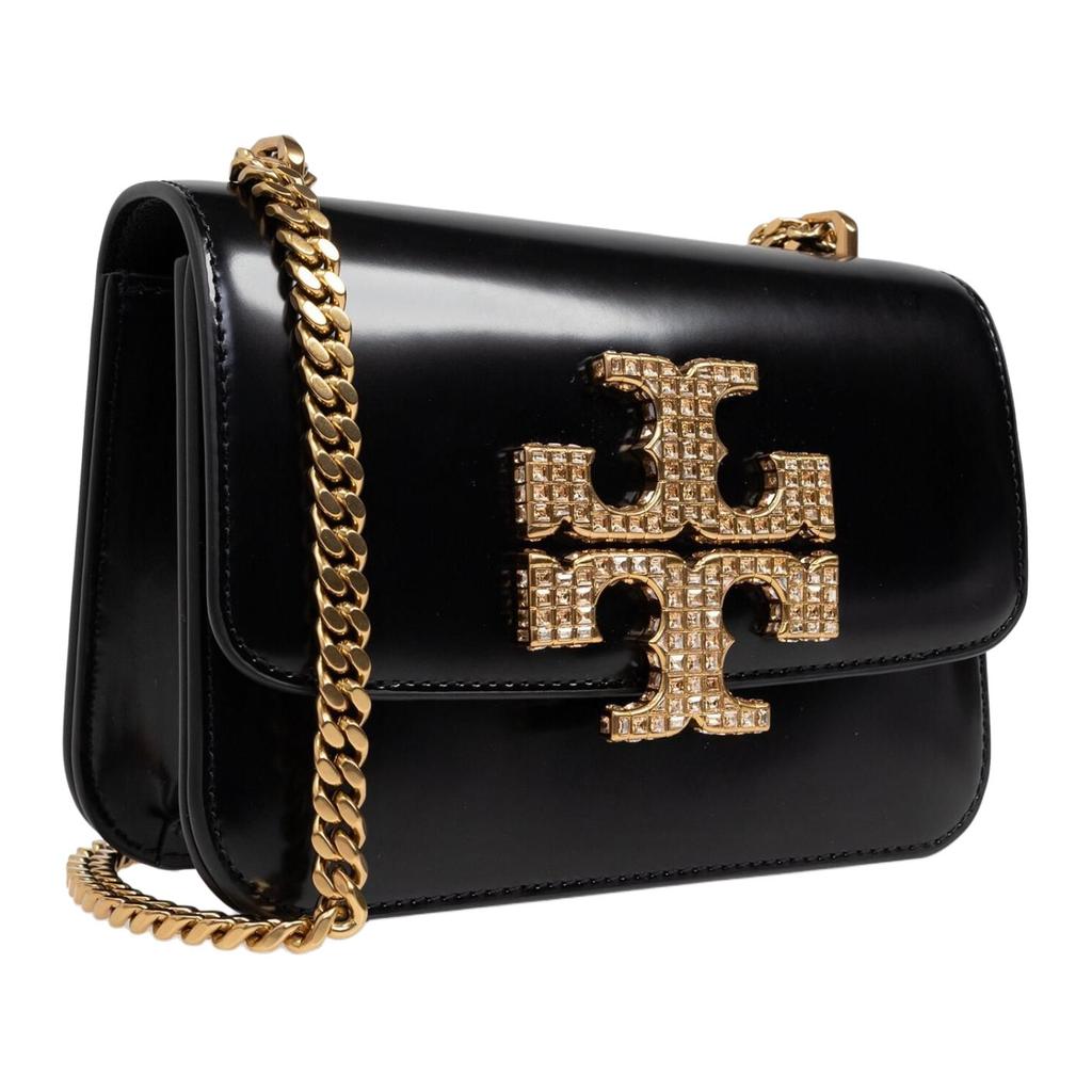 Tory Burch Eleanor Crystal Decorated Calfskin Crossbody Shoulder Bag Women Bags Black 161930-001