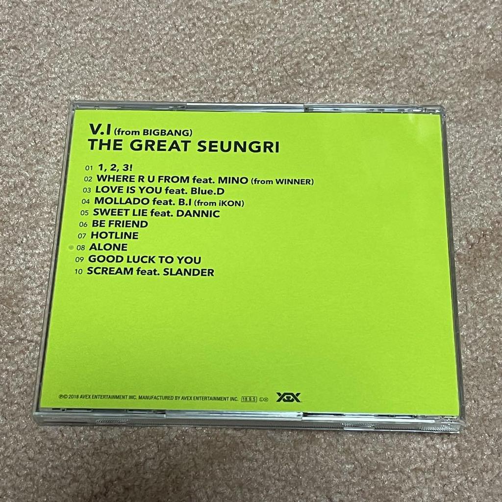 [USED] THE GREAT SEUNGRI SEUNGRI CD
