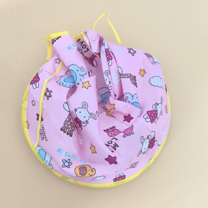 

1 шт. Дитячий кольоровий плащ для стрижки волосся, салонний плащ перукаря, парасолька з тканини, складаний дитячий перукарський фартух Pink Elephant