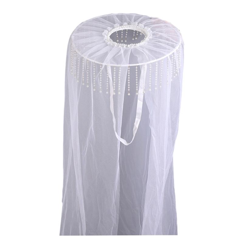 Chinese Traditional Hat Ancient Costume Gauze Hat Swordsman Veils Hat for Women Men Halloween