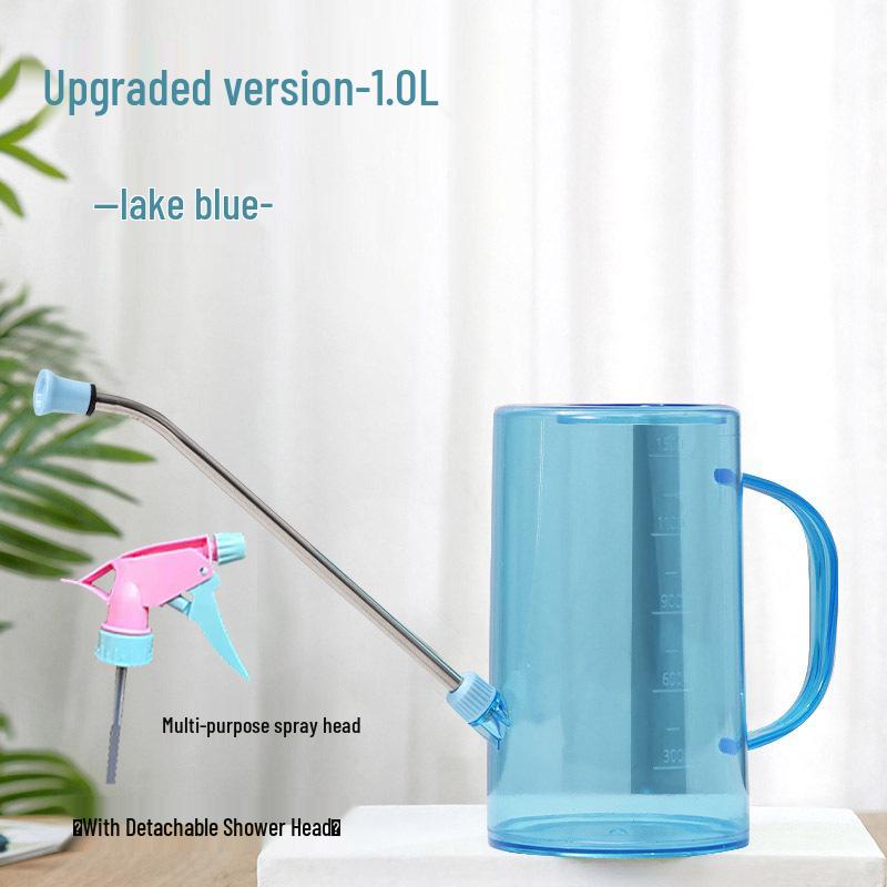 

Лейка из нержавеющей стали с длинным носиком для цветов и растений - Садовый инструмент большой вместимости 1.5L