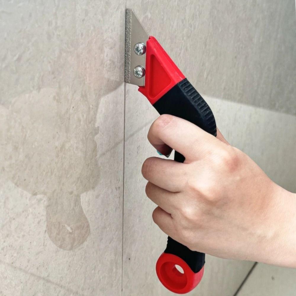 Broken Particle Chip Tile Grout Remover Plastic Handle Joint Rake Scraper  Floor Tiles