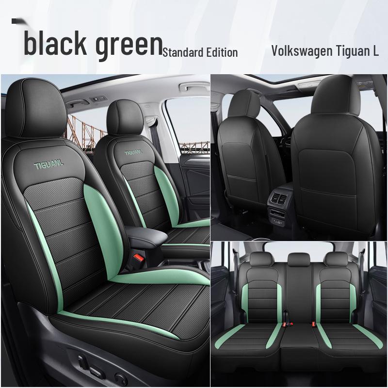 Huse scaune auto din piele respirabilă cu 5 locuri pentru Volkswagen Tiguan L 2023 pentru toate anotimpurile