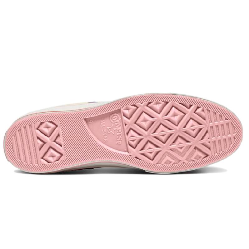 Golf Le Fleur X Converse 1970s Chuck Taylor All Star "Flames" Trendy Versatile High-Top Espadrilles Unisex Flame Purple