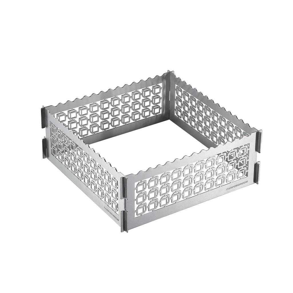 CAMPING MOON TKB-315-CU Stainless Steel Fire Plate, Medium, for Campfire Pits