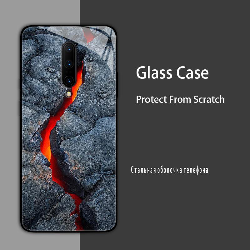 For Oneplus 7 Pro Case Cover Tempered Glass Case Hard Shockproof Coque Bumper For One Plus 7T Pro 7 T Protect Case oneplus7T