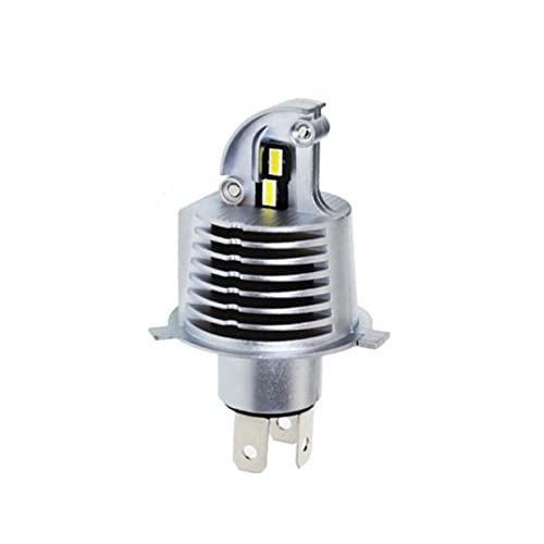 Auto Ideas LED Headlight Bulb for Motorcycles, H4, Compatible with Vehicle Inspection, 30W, 8000LM, 6000K, White