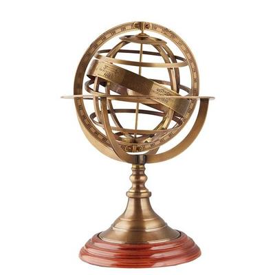26 Cm Nautical Handcraft Brass Armillary Sphere