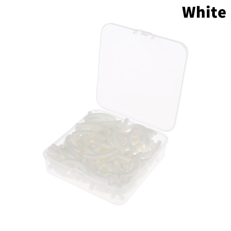 120Pcs/Box Silicone Rubber Strip For Eyelash Curler, Soft Silicone Replacement Pad For Eyelash Curler, Universal Eyelash Curler White