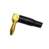 Gold-Plated 4mm L-Type Copper Banana Plug Speaker Connector