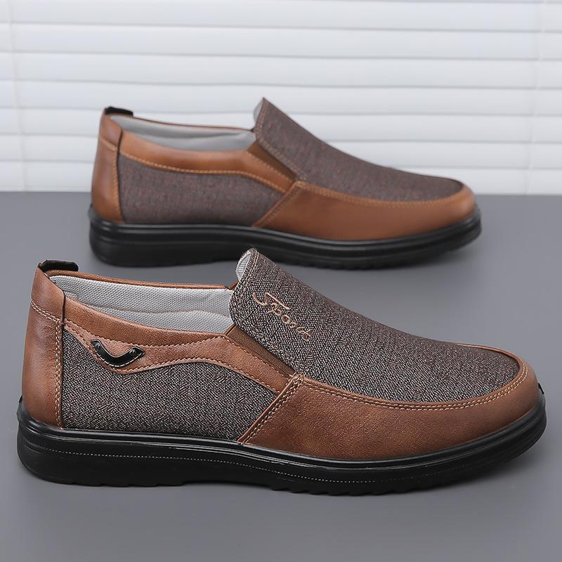 Fashion Men Canvas Summer Classic Casual Comfortable Shoes ightweight Breathable Walking Flats Fashionable versatile soft-soled shoes