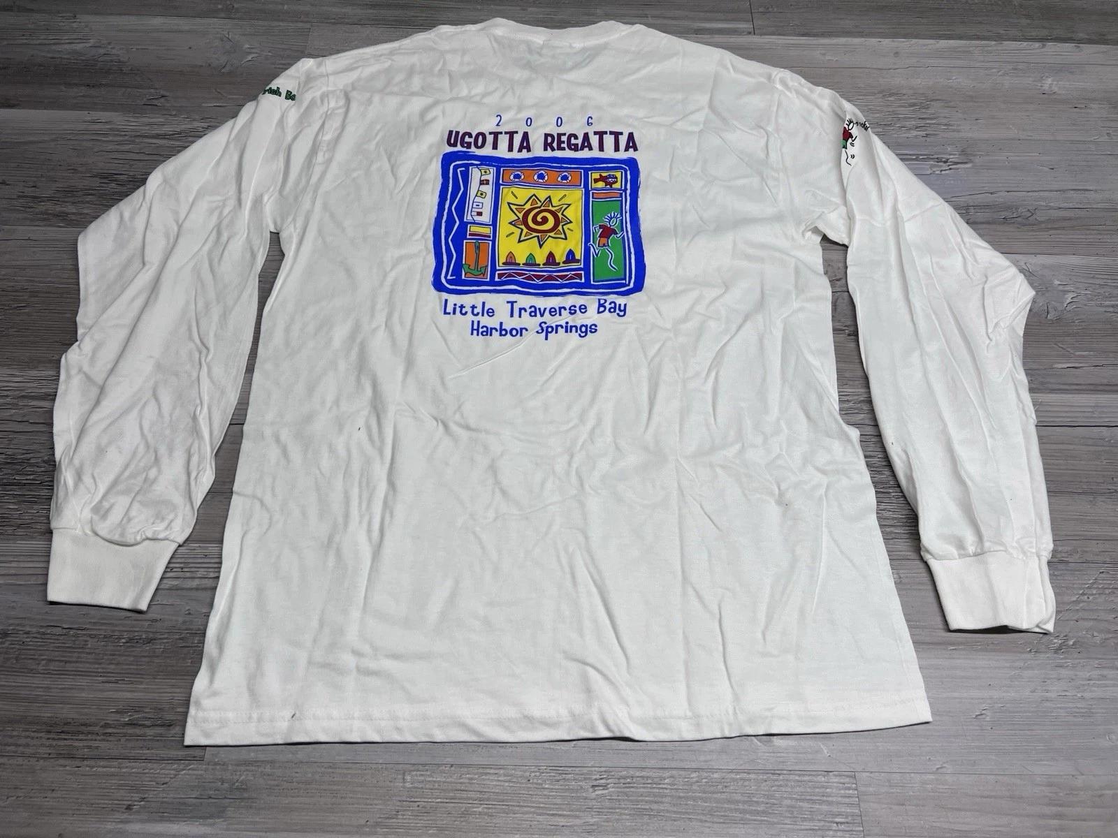 

Vintage Sailing Regatta Sz M T-Shirt Little Traverse Bay Yacht Club Michigan #2 3XL