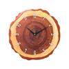 Wabi Style Living Room Wood Grain Wall Clock Without Punching Annual Rings Creative Decorative Clock Wall Clock Home Simple Wall Clock