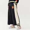 FILA X Mihara Yasuhiro Collaboration Casual Sports Knitted Wide-Leg Trousers Women bottoms Black F71W118605F-BK