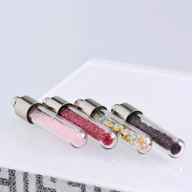 Convenient Glass Bottle Pendant Necklace Easy To Open and Carry Pendant Neckchain for Small Decorations and Fragrances