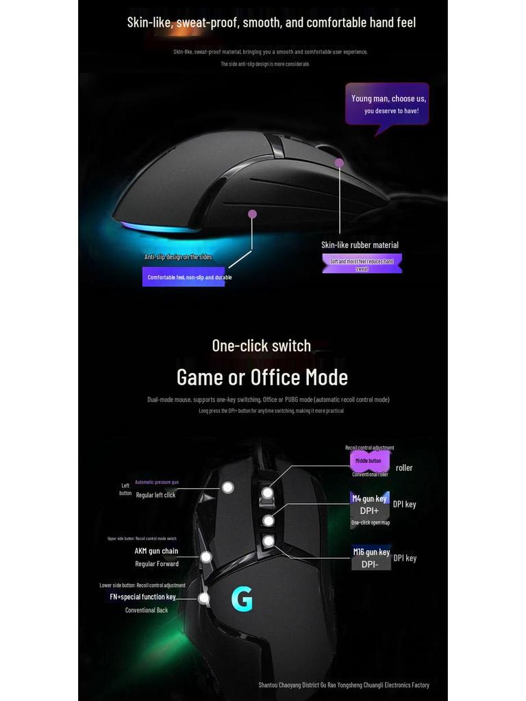 G502 Bekabelde Gamingmuis met RGB-verlichting - USB Macro Programmering