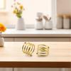 Elegant Napkin Rings 12 Pcs Handcrafted Metal Holders Suitable for Weddings Birthday Parties and Family Gatherings